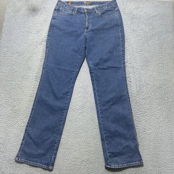 Wrangler Denim - Aura Wrangler Womens Short Rise Blue Jeans Size 12P Tall Western Ranch Rodeo